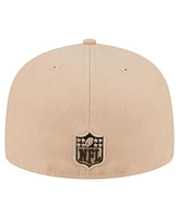 New Era Men's Tan Philadelphia Eagles Candied Pecan 59FIFTY Fitted Hat