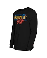 New Era Men's Black Oklahoma City Thunder 2024/25 City Edition Long Sleeve T-Shirt