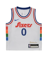 Nike Baby Boys and Girls Tyrese Maxey White Philadelphia 76ers 2024/25 Swingman Player Jersey - City Edition