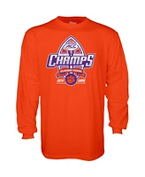 Blue 84 Men's Orange Clemson Tigers 2024 Acc Football Conference Champions Locker Room Long Sleeve T-Shirt