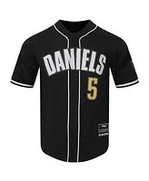 Pro Standard Men's Jayden Daniels Black Washington Commanders Mesh Button-Up Baseball Jersey