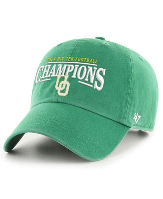 '47 Brand Men's Kelly-Green Oregon Ducks 2024 Big Ten Football Conference Champions Clean Up Adjustable Hat