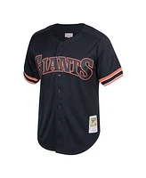 Mitchell & Ness Men's Will Clark Black San Francisco Giants Cooperstown Collection Mesh Batting Practice Button-Up Jersey