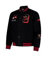 Team Liquid Men's and Women's Black/Red Deadpool Full-Snap Varsity Jacket