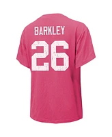 Majestic Women's Saquon Barkley Pink Philadelphia Eagles Name Number T-Shirt