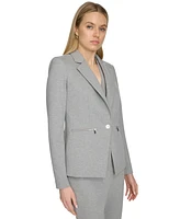 Calvin Klein Women's Ponte One-Button Blazer