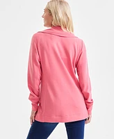 Style & Co Women's Zip-Front Fleece Tunic, Exclusively at Macy's