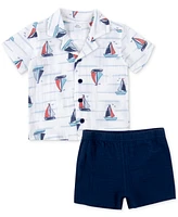 Baby Essentials Boys 2-Pc. Sailor Shirt & Shorts Set