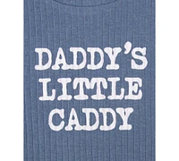 Baby Essentials Boys 3-Pc. Dad's Little Caddy Bodysuit, Shorts, & Hat Set