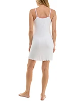 Roudelain Women's Sleeveless Pointelle Chemise