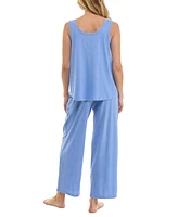 Roudelain Women's Ribbed Scoop-Neck Tank Pajama Set