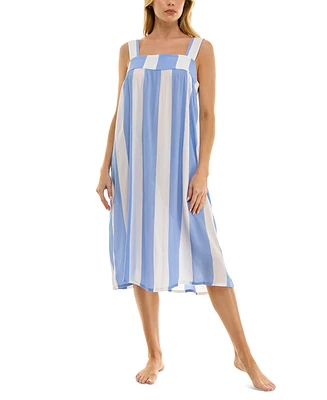 Roudelain Women's Sleeveless Striped Nightgown