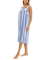 Roudelain Women's Sleeveless Striped Nightgown