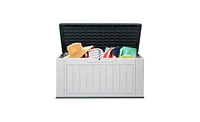 Slickblue Sturdy Deck Box for Outdoor Storage and Weatherproof Organization