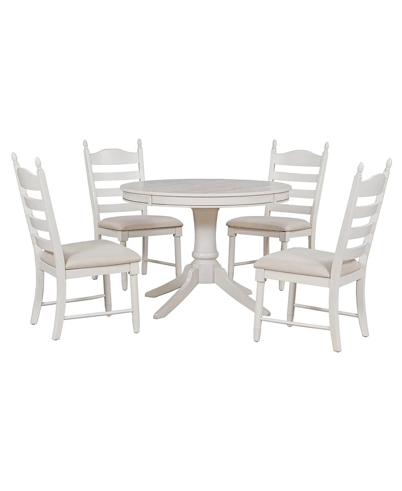 Slickblue 5-Piece Retro Functional Dining Table Set for Stylish and Versatile Dining Solutions