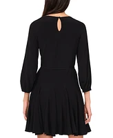 1.State Women's Long-Sleeve Godet Dress