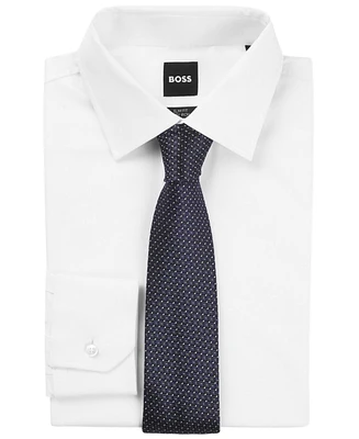 Boss by Hugo Boss Men's Italian Silk Jacquard Patterned Tie