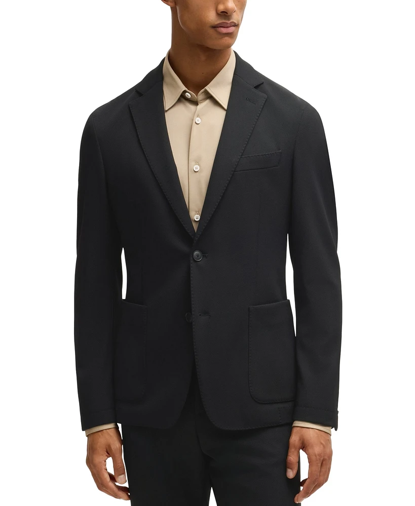 Boss by Hugo Men's Single Breasted Slim-Fit Jacket