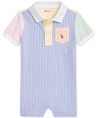 Polo Ralph Lauren Baby Striped Mesh Shortall