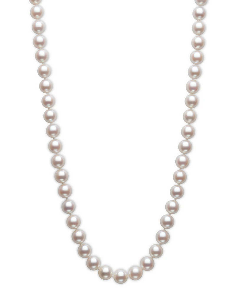 Belle de Mer Cultured Akoya Pearl (6-1/2-7mm) Classic 18" Collar Necklace