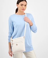 Giani Bernini Pebble North South Small Crossbody, Exclusively at Macy's