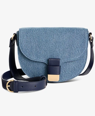 On 34th Holmme Small Denim Crossbody, Exclusively at Macy's