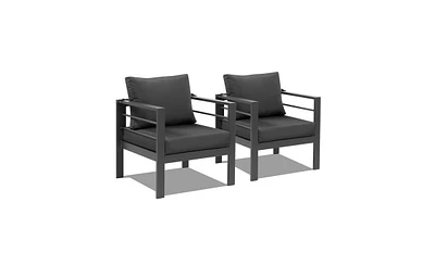 Slickblue Set of 2 Single Sofa Frame Cushions with Durable Aluminum Frame