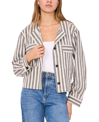 Vince Camuto Women's Striped Cropped Jacket