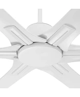 60" X-Force Modern Indoor Outdoor Ceiling Fan 6 Blade Remote Control Matte White Finish Blades Bedroom Patio Living Room Kitchen Porch Damp Rated Deco