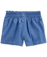 Carter's Toddler Girls Cotton Chambray Pull-On Shorts