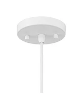 Desic 15" Modern Pendant Ceiling Light Fixture Dining Room Over Table Kitchen Island Foyer Geometric Hanging White Hallway Entryway Living Room Indoor