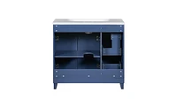 Slickblue Transitional Style Bathroom Vanity with Resin Sink for Elegant and Functional Storage