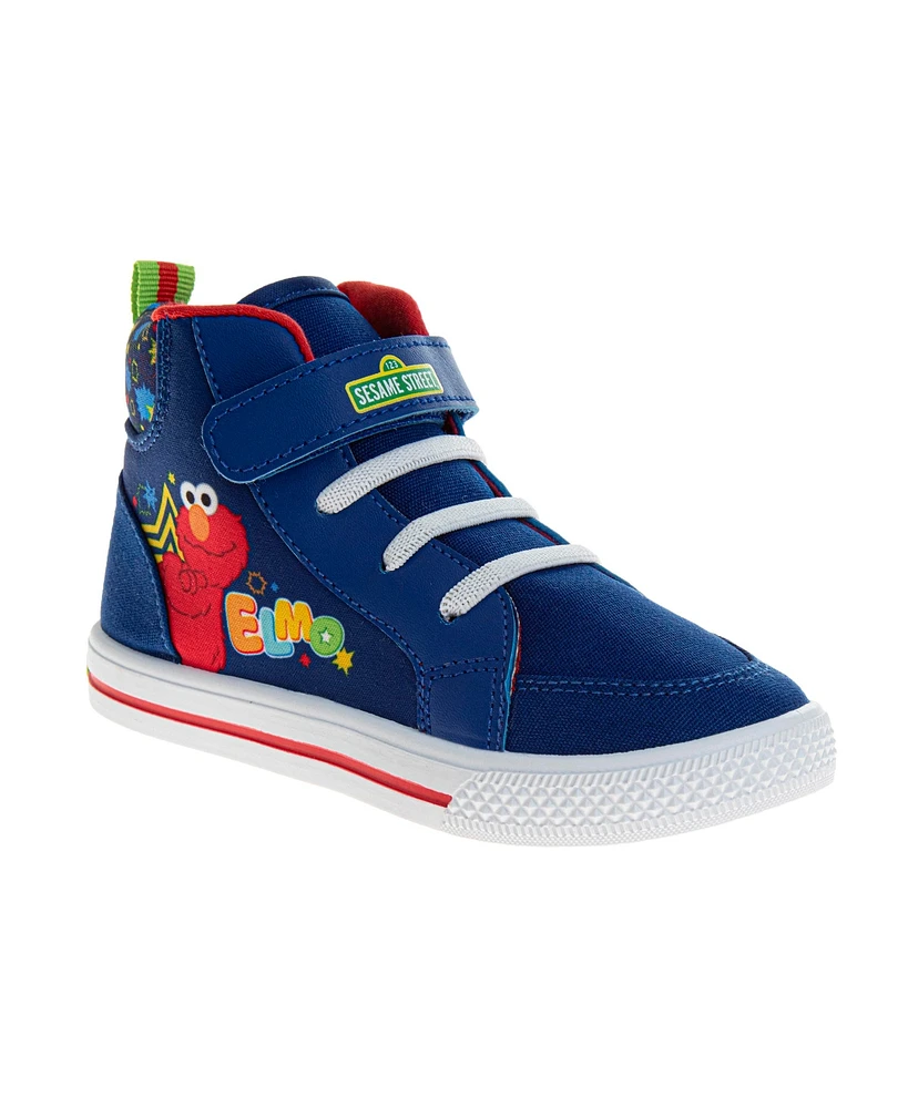 Sesame Street Toddler and Little Kids Elmo High Top Sneakers