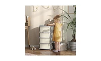 Slickblue Multi-Purpose Clothes and Toy Cubby Storage for Kids' Room and Home Organization