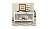 Slickblue Versatile Console Table Sofa Table for Entryway and Living Room Storage