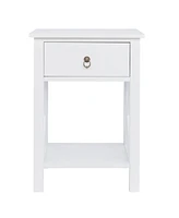 Slickblue Modern Nightstand End Table with Storage for Bedroom or Living Room Organization