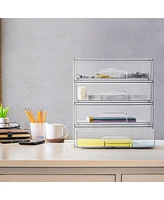 Sorbus Pack Clear Acrylic Drawer Organizers
