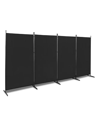 Slickblue Carbon Steel Frame Foldable Screen for Privacy and Versatile Room Partition