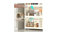 Slickblue 4-Tier Plastic Storage Bins for Efficient and Organized Home Storage