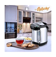 NutriChef 4L Digital Hot Water Dispenser, Instant Boiler & Auto Dispense, Stainless Steel