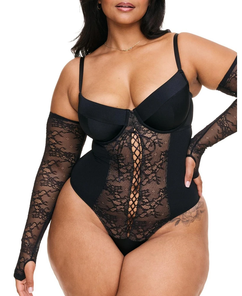 Adore Me Plus Callie Bodysuit Lingerie