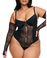 Adore Me Plus Callie Bodysuit Lingerie