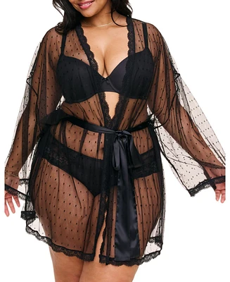 Adore Me Plus Cora Robe Lingerie