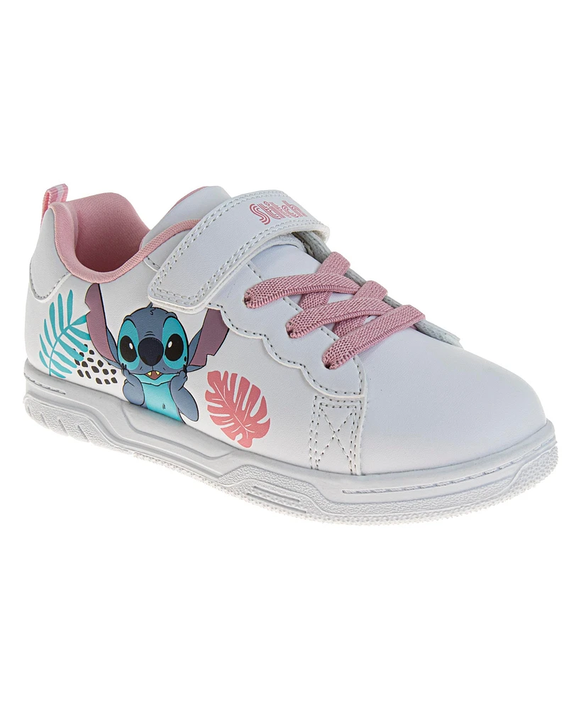 Disney Little Girls Stitch Ohana Hook and Loop Sneakers