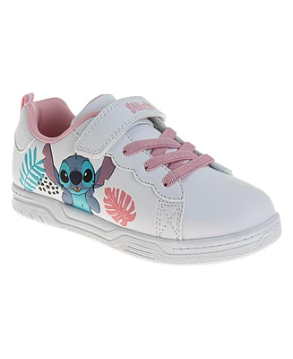 Disney Little Girls Stitch Ohana Hook and Loop Sneakers