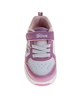 Disney Toddler and Little Girls Stitch Angel Hook Loop Skate Style Sneakers