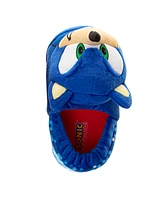 Sega Sonic the Hedgehog Toddler and Little Boys Dual Sizes Slippers