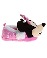 Disney Toddler and Little Girls Minnie Mouse Dual Sizes Slippers