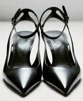 Mango Women's Patent Leather Effect Heeled Shoes