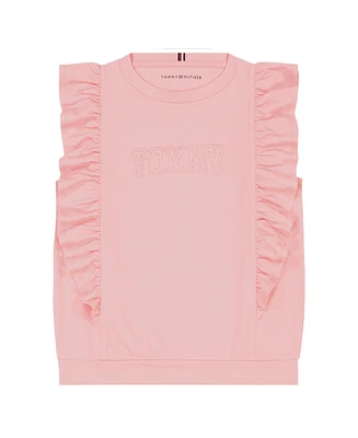 Tommy Hilfiger Big Girls Short Sleeve Ruffle T-Shirt
